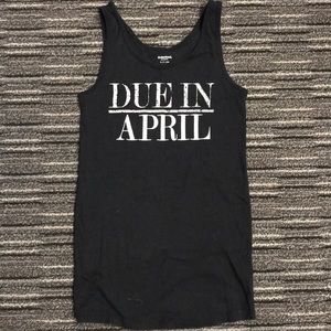 Due in April tank top Motherhood Maternity Small